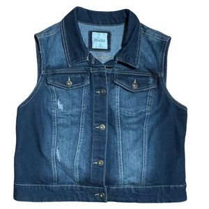 Jean vest great condition like new size XL Mudd